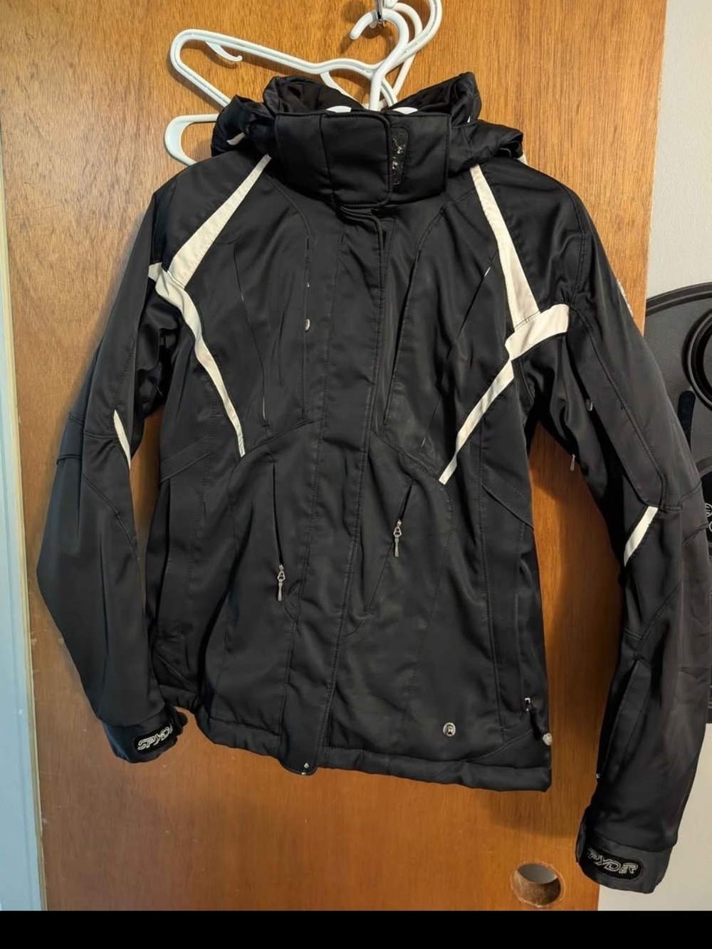 Spyder Black Jacket with White Interior Accents